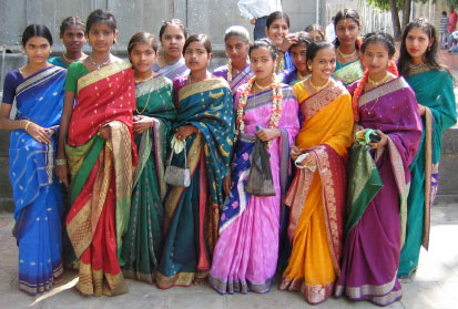 group of women in sarees